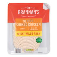 Sliced Cooked Chicken 320g Brannan's